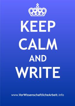 KEEP CALM AND WRITE
